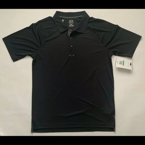 NWT Mens  OAKLEY HYDROLIX Polo Golf Shirt Blk